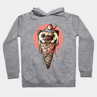 Pug icecream Hoodie